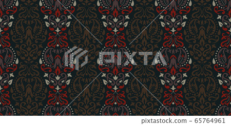 Rectangular seamless Bandana Print vector design for rug, carpet, tapis, shawl, towel, textile, yoga mat. Neck scarf or kerchief pattern design. Traditional ornamental ethnic pattern with paisley. Rectangular seamless Bandana Print vector design for rug, carpet, tapis, shawl, towel, textile, yoga mat. Neck scarf or kerchief pattern design. Traditional ornamental ethnic pattern with paisley. 65764961