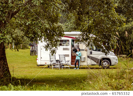 Family vacation travel RV, holiday trip in Family vacation travel RV, holiday trip in 65765332