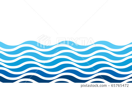 Sea ocean wave stripe layer vector abstract 65765472