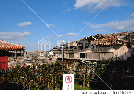 Shuri Castle after the fire Shuri Castle after the fire 65766139