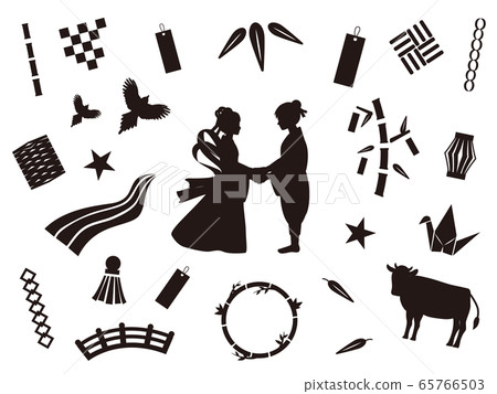 Tanabata icon set 65766503
