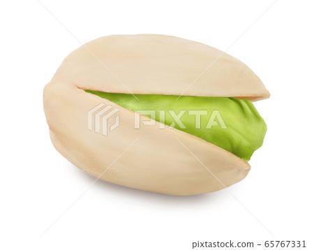 pistachio isolated on white background with clipping path and full depth of field 65767331