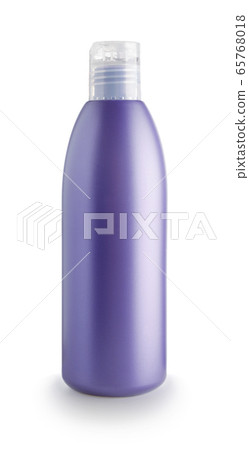 Blue perfume bottle isolated on a white. 65768018