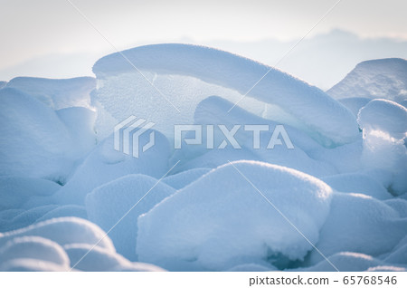 Baikal lake by winter in Siberia 65768546
