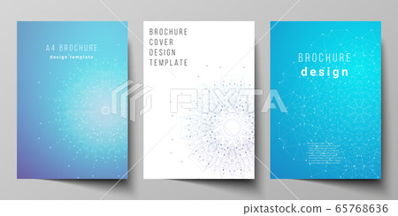 Download Vector Layout Of A4 Format Modern Cover Mockup Stock Illustration 65768636 Pixta