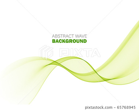 Abstract green waving background Vector green wave element eps10 Abstract green waving background Vector green wave element eps10 65768945