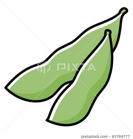 Edamame Cartoon Stock Illustration 65769777 Pixta