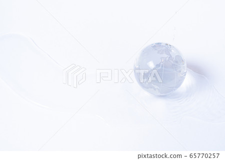 Earth with abundant water 65770257