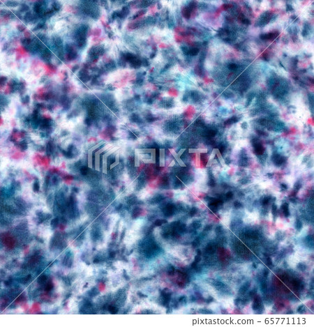 Tie dye shibori seamless pattern. Watercolour - Stock