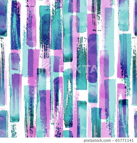 Abstract grunge cross geometric shapes contemporary art multicolor seamless pattern background 65771141
