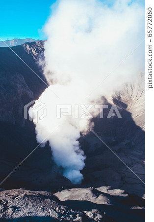 The smoke of the crater of Mount Bromo 65772060