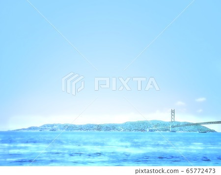 Awajishima and Akashi Kaikyo Bridge 65772473