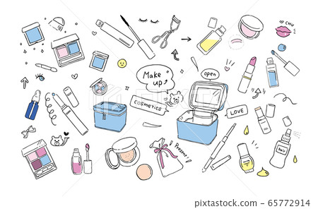 化妝工具的插圖 65772914