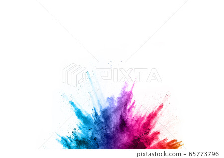 abstract powder splatted background. Colorful powder explosion on white background. Colored cloud. Colorful dust explode. Paint Holi. abstract powder splatted background. Colorful powder explosion on white background. Colored cloud. Colorful dust explode. Paint Holi. 65773796