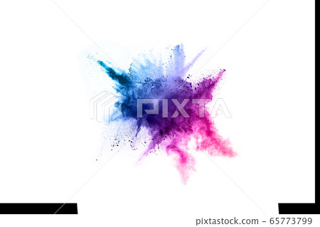 abstract powder splatted background. Colorful powder explosion on white background. Colored cloud. Colorful dust explode. Paint Holi. abstract powder splatted background. Colorful powder explosion on white background. Colored cloud. Colorful dust explode. Paint Holi. 65773799