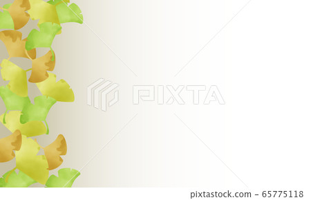 銀杏葉背景素材 65775118