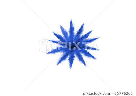 Blue powder explosion on white background. Colored cloud. Colorful dust explode. Paint Holi. Blue powder explosion on white background. Colored cloud. Colorful dust explode. Paint Holi. 65776265