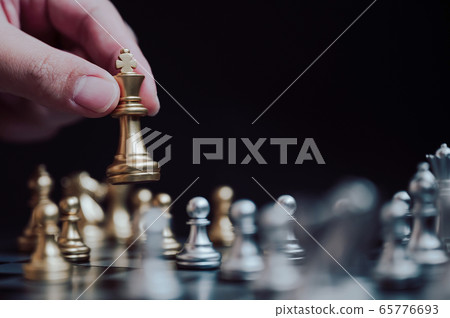 Plan leading strategy of successful business competition leader concept 65776693