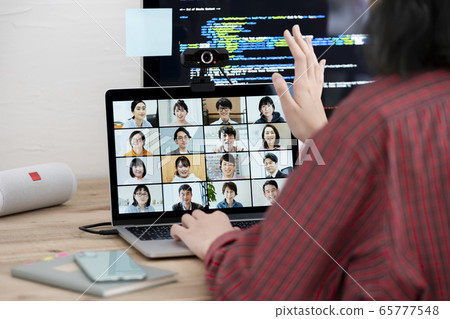 Online meeting remote work image 65777548