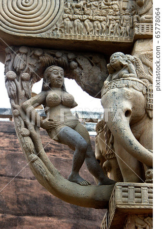 Carving on Pillar Top, Sanchi 65778064