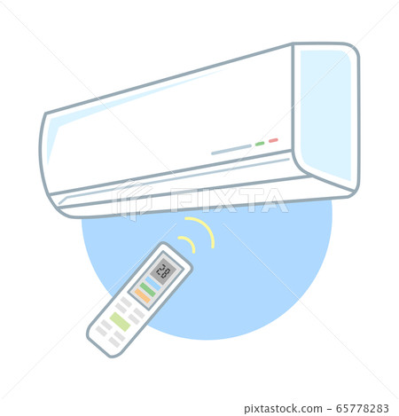 空調（冷卻器）和遙控器的圖示 65778283