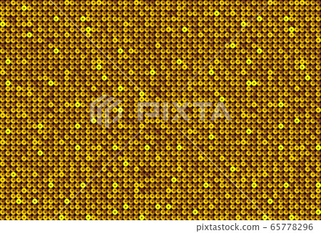 Background made of gold sequins, glitters dots 65778296
