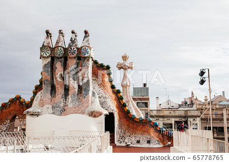 Casa Batllo extraordinary artisan chimney in Barcelona Casa Batllo extraordinary artisan chimney in Barcelona 65778765