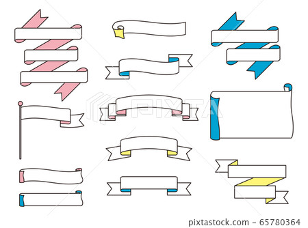 Pastel ribbon set 65780364
