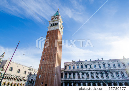 Bell tower of Venice San Marco Square 65780577