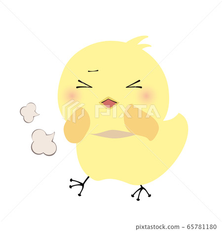 Chick coughing Chick coughing 65781180