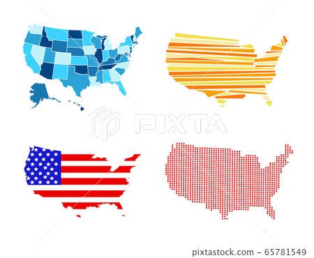 USA map vector illustration USA map vector illustration 65781549