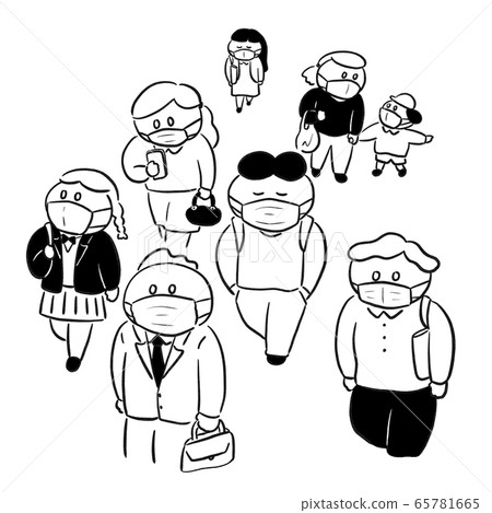 People wearing masks People wearing masks 65781665