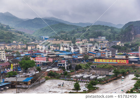 Beautiful view of country side from Wulong in Chongqing, China. 65782450