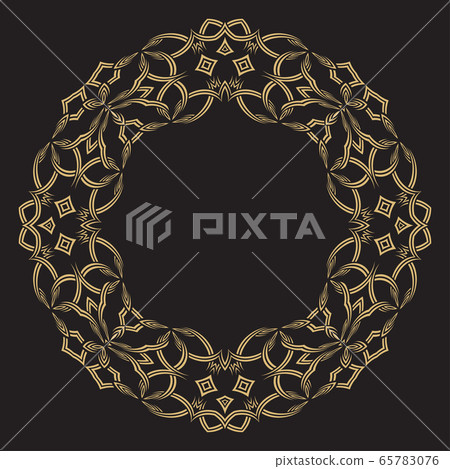 Gold decorative frame. 65783076
