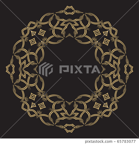 Gold decorative frame. 65783077