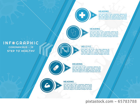 Infographic icon for medical modern circle shape 65783788