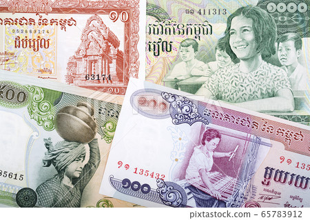 Old money from Cambodia a business background Old money from Cambodia a business background 65783912