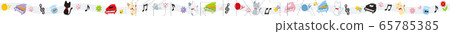 Stave line of cat (single line) 65785385