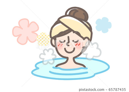 沐浴婦女洗澡 65787435