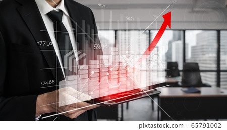 Double Exposure Image of Business Profit Growth Double Exposure Image of Business Profit Growth 65791002