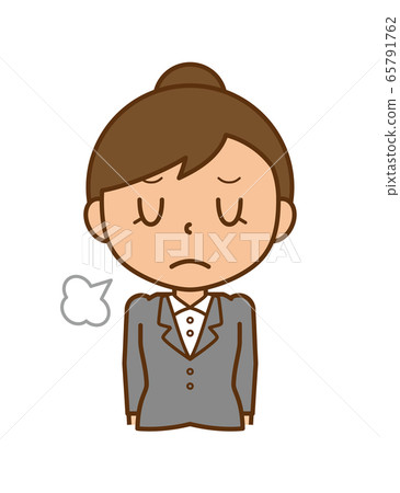 Career woman sighs down Career woman sighs down 65791762