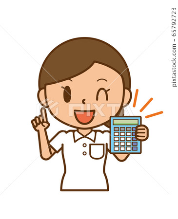 Nurse Nurse Calculator Calculation - Stock Illustration [65792723] - PIXTA