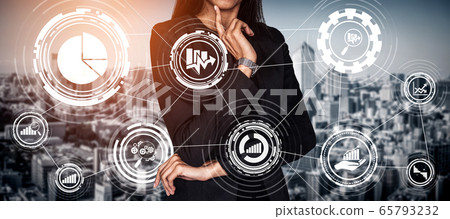Data Analysis for Business and Finance Concept. 65793232