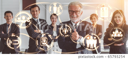 Human Resources and People Networking Concept. 65793254