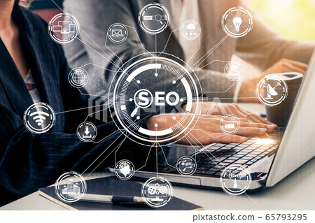 SEO Search Engine Optimization business concept. 65793295