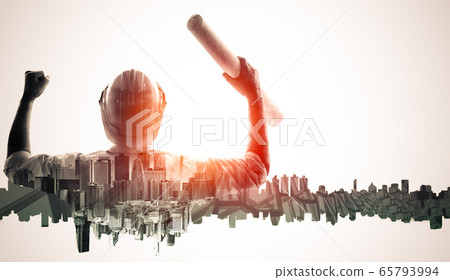 Future building construction engineering project. Future building construction engineering project. 65793994