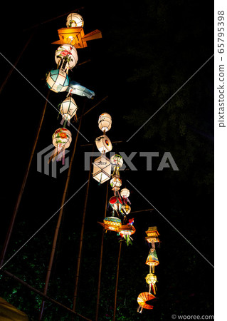 A gorgeous lantern festival that prevents the disaster of Buddha's Day, A gorgeous lantern festival that prevents the disaster of Buddha's Day, 65795398