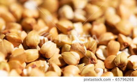 Close up of raw green buckwheat background Close up of raw green buckwheat background 65796268