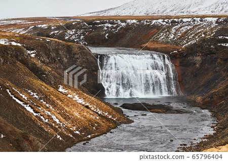 Waterfall in Iceland, Thorufoss 65796404