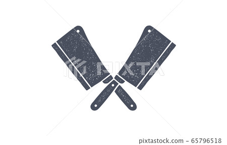 Set of butcher knives icons Set of butcher knives icons 65796518